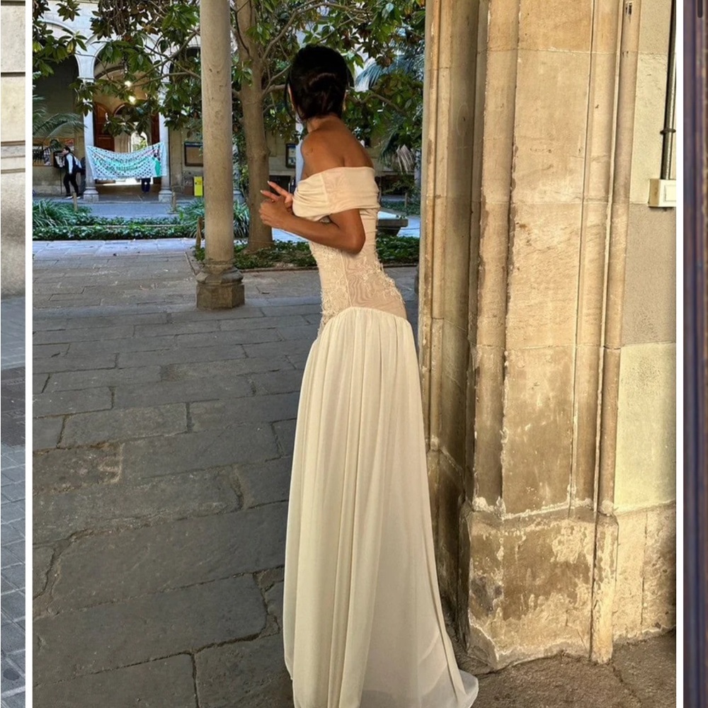 MIA OFF SHOULDER MAXI GOWN
DRESS - BEIGE - Picture 8 of 16